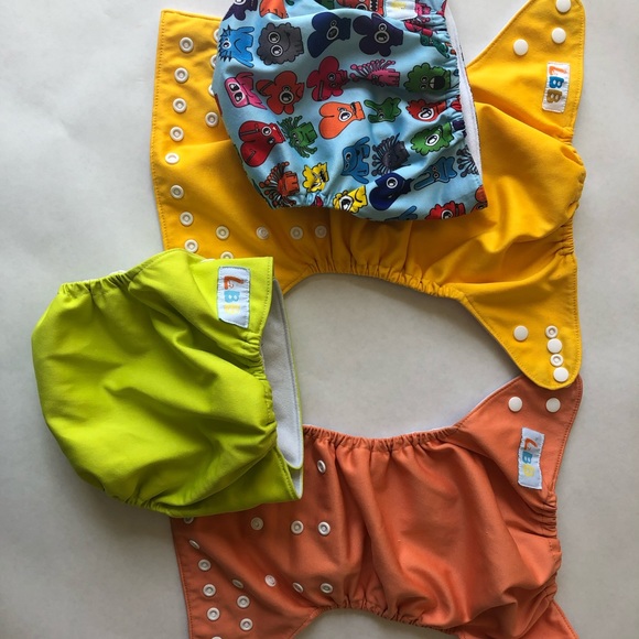 Sixteen (16) LBB cloth diaper covers - Picture 1 of 8